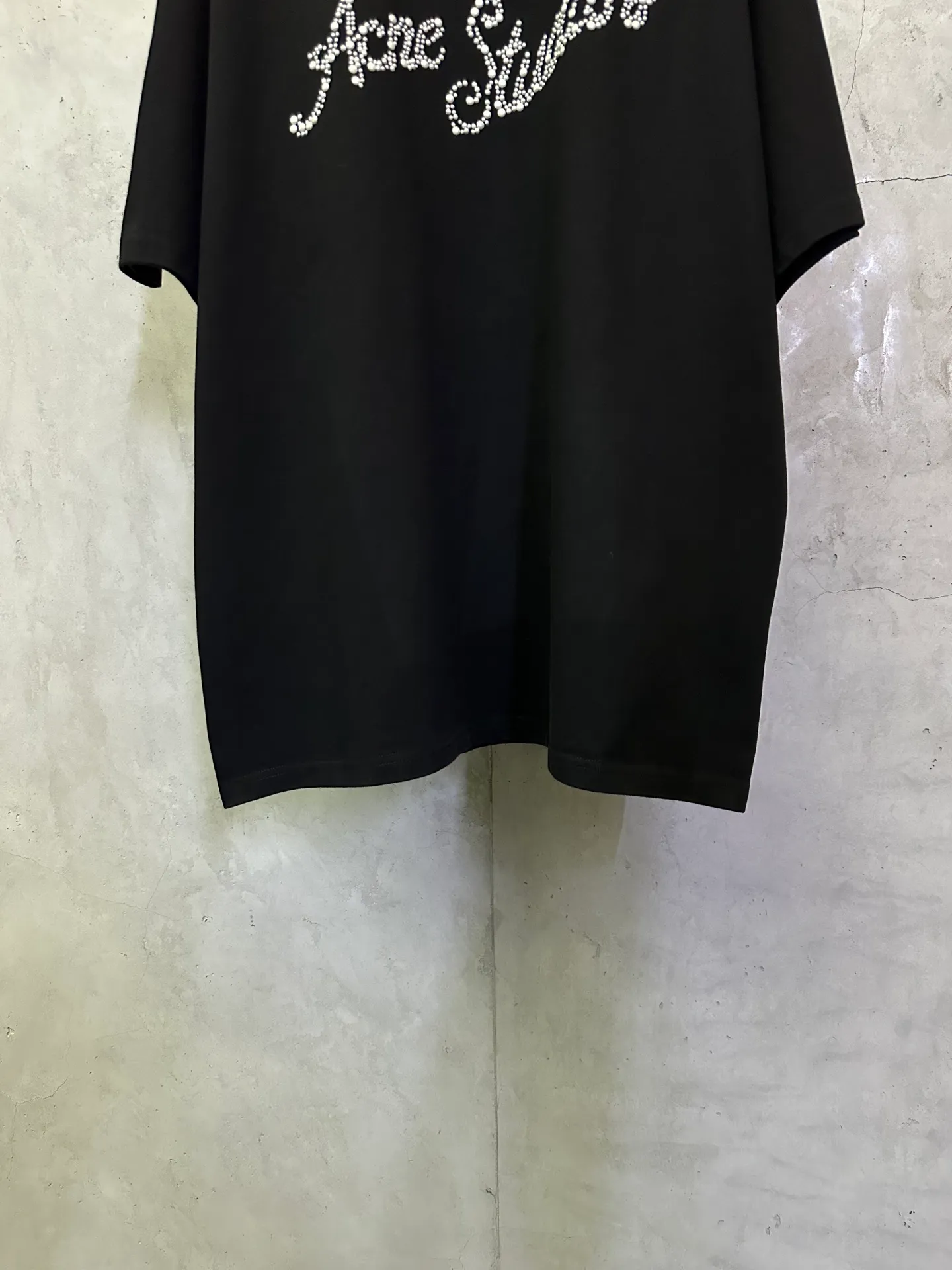 145- New Arrival g Acne studios 25ss logo T : 2*2 g Color Change Same Style Color: Black White Coffee Brown Purple Size: XS S M L XL